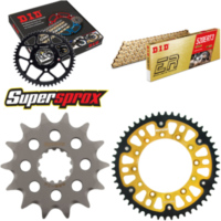 Kettensatz Stealth gold für: YAMAHA WR250 00-01/YZ250 99- 14-50-114 DID520ERT2(G&G) Clip