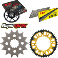 Chain Kit Stealth gold for: YAMAHA WR250 00-01/YZ250 99- 14-50-114 DID520VX3 endless