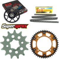 Chain Kit Stealth gold for: YAMAHA XV125 Virago 97-99 13-47-114 DID520NZ Clip