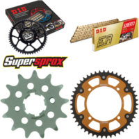 Kettensatz Stealth gold für: YAMAHA XV125 Virago 97-99 13-47-114 DID520ERT2(G&G) Clip