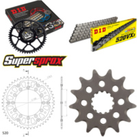 Chain Kit Stealth gold for: YAMAHA YZ250 08-08/YZ400 F 9 13-49-114 DID520VX3 rivet