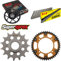 Chain Kit Stealth gold for: YAMAHA TT600 RE 03-04 15-47-114 DID520VX3 endless