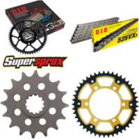 Kettensatz Stealth gold für: YAMAHA YZF600 R6 07-15 16-45-114 DID525VX3 Clip