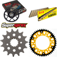 Chain Kit Stealth gold for: YAMAHA MT-03 05-14 15-47-112 DID520VX3(G&B) rivet