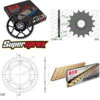 Chain Kit Stealth gold for: YAMAHA XTZ Super Tenere 89-98 16-46-112 DID520ZVM-X(G&G) rivet