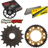 Chain Kit Stealth gold for: YAMAHA YZF750 R7 99-00 17-43-118 DID530VX3 rivet