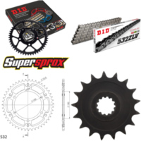 Kettensatz Stealth gold für: YAMAHA GTS1000 93-99 17-47-118 DID532ZLV Niet