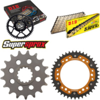 Kettensatz Stealth gold für: YAMAHA FJ1100 83-85 17-41-110 DID530VX3(G&B) Niet