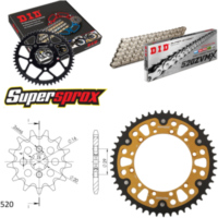 Chain Kit Stealth gold for: KAWASAKI KX125 90-91 12-48-112 DID520ZVM-X(S&S) rivet