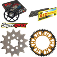 Chain Kit Stealth gold for: KAWASAKI KX125 03-03 13-51-110 DID520 Clip