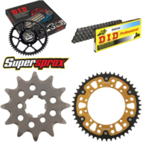 Chain Kit Stealth gold for: KAWASAKI KX125 98-99 12-48-112 DID520 Clip