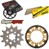 Chain Kit Stealth gold for: KAWASAKI KX125 96-97 13-50-112 DID520VX3(G&B) Clip