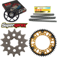 Chain Kit Stealth gold for: KAWASAKI KX250 92-93 14-49-114 DID520NZ Clip