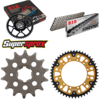 Kettensatz Stealth gold für: KAWASAKI KX250 94-96 14-49-112 DID520ZVM-X Niet