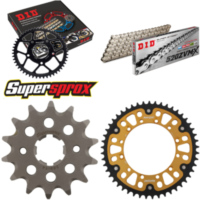 Kettensatz Stealth gold für: KAWASAKI KX250 94-96 14-49-112 DID520ZVM-X(S&S) Niet