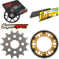 Chain Kit Stealth gold for: KAWASAKI KX250 99-01 14-49-114 DID520 Clip