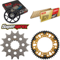 Kettensatz Stealth gold für: KAWASAKI KX250 99-01 14-49-114 DID520ERT2(G&G) Clip