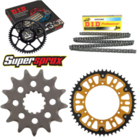 Chain Kit Stealth gold for: KAWASAKI KX250 05-06 13-51-116 DID520NZ Clip