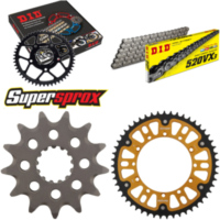 Chain Kit Stealth gold for: KAWASAKI KX250 05-06 13-51-116 DID520VX3 rivet