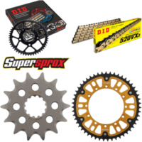 Kettensatz Stealth gold für: KAWASAKI KX250 07-08 14-51-116 DID520VX3(G&B) Clip