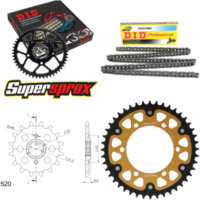 Kettensatz Stealth gold für: KAWASAKI EL250 88-96 14-44-114 DID520NZ Clip