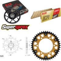 Chain Kit Stealth gold for: KAWASAKI EL250 88-96 14-44-114 DID520ERT2(G&G) Clip