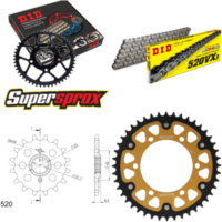 Chain Kit Stealth gold for: KAWASAKI EL250 88-96 14-44-114 DID520VX3 endless