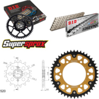 Chain Kit Stealth gold for: KAWASAKI EL250 88-96 14-44-114 DID520ZVM-X(S&S) rivet