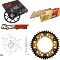 Kettensatz Stealth gold für: KAWASAKI EL252 F Eliminator 14-40-112 DID520ERT2(G&G) Clip