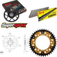 Chain Kit Stealth gold for: KAWASAKI EL252 F Eliminator 14-40-112 DID520VX3 endless