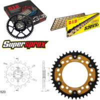 Chain Kit Stealth gold for: KAWASAKI EL252 F Eliminator 14-40-112 DID520VX3(G&B) Clip