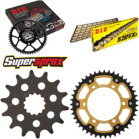 Chain Kit Stealth gold for: KAWASAKI EX250 R Ninja 08-15 14-43-106 DID520VX3(G&B) endless