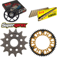 Kettensatz Stealth gold für: KAWASAKI KX250 F 11-15 13-50-114 DID520VX3(G&B) Endlos