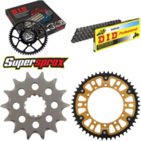 Chain Kit Stealth gold for: KAWASAKI KLX300 R 03-03 14-50-110 DID520 Clip
