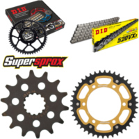 Chain Kit Stealth gold for: KAWASAKI EX300 R Ninja 13-15 14-42-106 DID520VX3 rivet