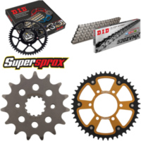 Chain Kit Stealth gold for: KAWASAKI ZXR400 91-99 15-45-110 DID520ZVM-X rivet