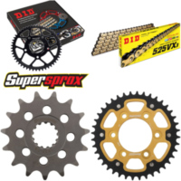 Chain Kit Stealth gold for: KAWASAKI ZX-6R 600 98-02 15-40-108 DID525VX3(G&B) rivet