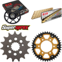 Chain Kit Stealth gold for: KAWASAKI ZX-6R /RR 636 03-04 15-40-108 DID520ZVM-X(G&G) rivet