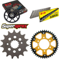 Chain Kit Stealth gold for: KAWASAKI ZX-6R /RR 636 05-06 15-43-110 DID520VX3 rivet