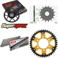 Chain Kit Stealth gold for: KAWASAKI ZX-6R /RR 09-12/ZX- 16-43-112 DID520ZVM-X rivet