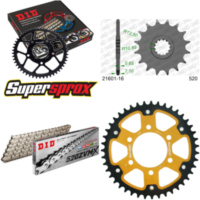 Chain Kit Stealth gold for: KAWASAKI ZX-6R /RR 09-12/ZX- 16-43-112 DID520ZVM-X(S&S) rivet