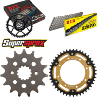 Chain Kit Stealth gold for: KAWASAKI KLR650 87-88/KLR650 15-43-106 DID520VX3 Clip