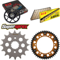 Kettensatz Stealth gold für: KAWASAKI GPX750R 87-90 16-47-110 DID530VX3(G&B) Niet