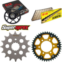 Kettensatz Stealth gold für: KAWASAKI ZXR750 R 93-95 16-41-108 DID530VX3(G&B) Niet