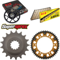 Kettensatz Stealth gold für: KAWASAKI GPZ900 R 84-89 17-49-112 DID530VX3(G&B) Niet