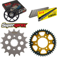 Kettensatz Stealth gold für: KAWASAKI ZX-9R 900 98-01 16-41-110 DID530VX3 Endlos