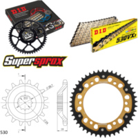Chain Kit Stealth gold for: KAWASAKI ZX-10 Tomcat 1000 8 17-45-110 DID530VX3(G&B) endless
