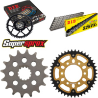 Chain Kit Stealth gold for: KAWASAKI Z1000 03-06 16-42-112 DID525VX3 endless