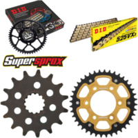 Kettensatz Stealth gold für: KAWASAKI Z1000 /ABS 07-09 15-40-110 DID525VX3(G&B) Niet