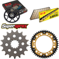 Chain Kit Stealth gold for: KAWASAKI GPZ1100 E 95-96/GPZ 17-45-112 DID530VX3(G&B) rivet